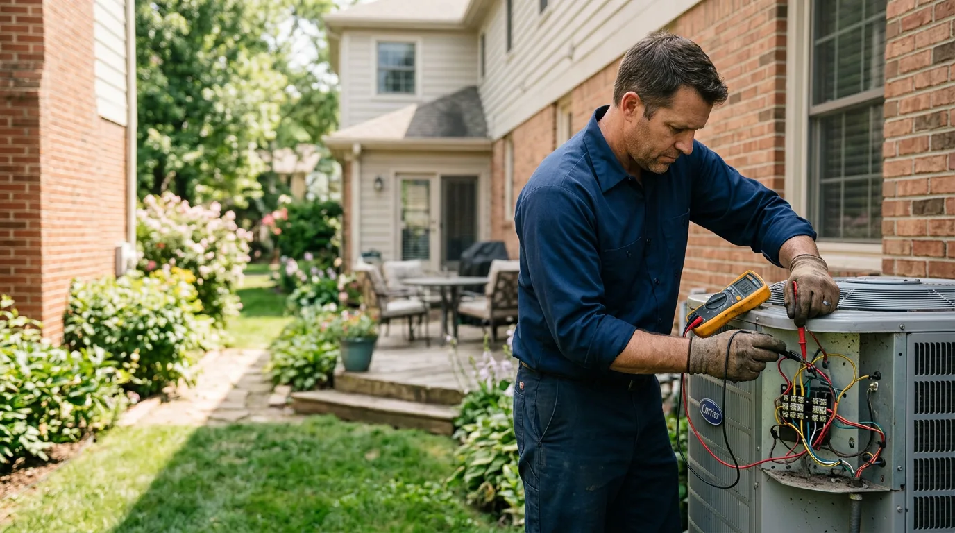 HVAC technician working near Friendswood, TX